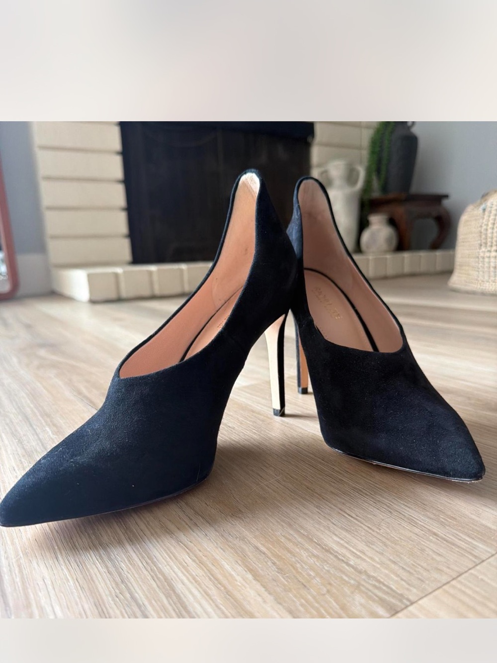 Rachel Zoe Black Suede Pointed Stiletto heels. Very good condition